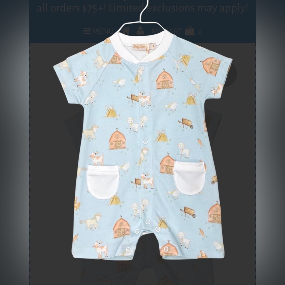 NWT Baby Club Chic 9-12 month romper